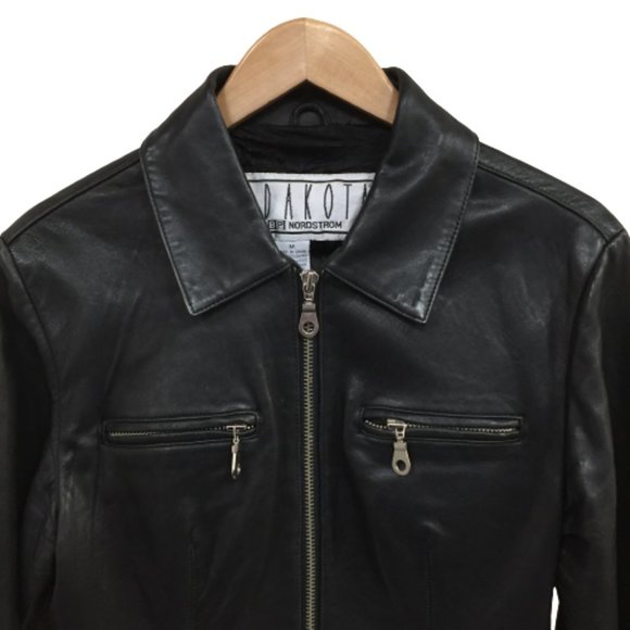 B.B. Dakota Size M Women's Zip Up Black Jacket - Picture 3 of 6